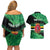 Persionalized Dominica 1978 Couples Matching Off Shoulder Short Dress and Hawaiian Shirt Dominik Independence Anniversary Grunge Style - Wonder Print Shop