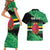 Persionalized Dominica 1978 Couples Matching Short Sleeve Bodycon Dress and Hawaiian Shirt Dominik Independence Anniversary Grunge Style - Wonder Print Shop