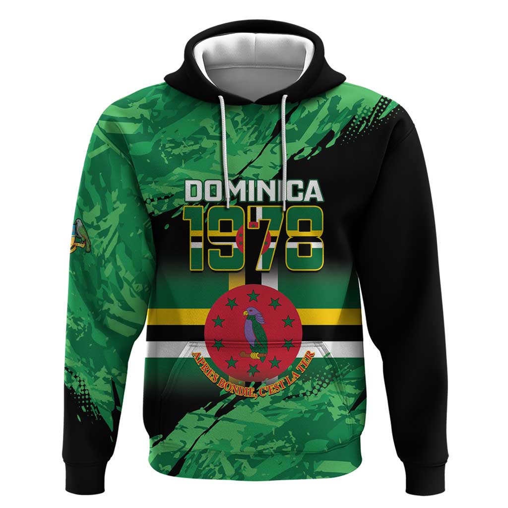 Persionalized Dominica 1978 Hoodie Dominik Independence Anniversary Grunge Style