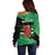 Persionalized Dominica 1978 Off Shoulder Sweater Dominik Independence Anniversary Grunge Style - Wonder Print Shop