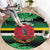 Persionalized Dominica 1978 Round Carpet Dominik Independence Anniversary Grunge Style