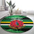 Persionalized Dominica 1978 Round Carpet Dominik Independence Anniversary Grunge Style