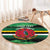 Persionalized Dominica 1978 Round Carpet Dominik Independence Anniversary Grunge Style