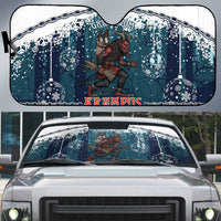 Gruss vom Krampus Christmas Auto Sun Shade Creepy Xmas Devil - Wonder Print Shop