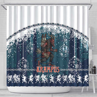 Gruss vom Krampus Christmas Shower Curtain Creepy Xmas Devil - Wonder Print Shop