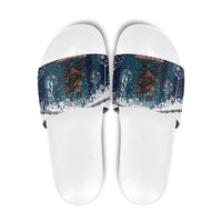 Gruss vom Krampus Christmas Slide Sandals Creepy Xmas Devil - Wonder Print Shop