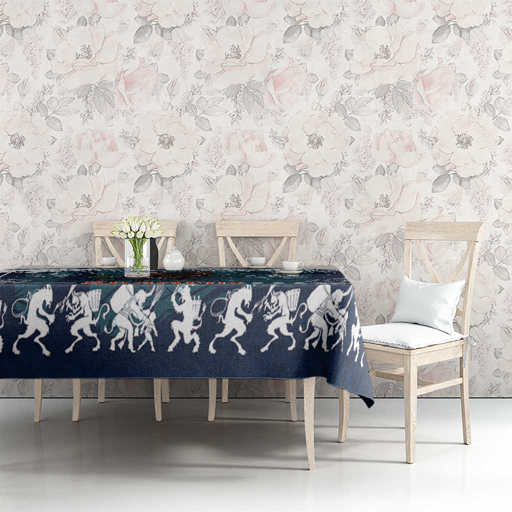 Gruss vom Krampus Christmas Tablecloth Creepy Xmas Devil - Wonder Print Shop