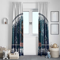 Gruss vom Krampus Christmas Window Curtain Creepy Xmas Devil - Wonder Print Shop