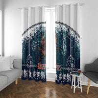 Gruss vom Krampus Christmas Window Curtain Creepy Xmas Devil - Wonder Print Shop