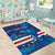 Custom Cape Verde Football Area Rug Go Blue Sharks - Mascot Version - Wonder Print Shop