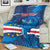 Custom Cape Verde Football Blanket Go Blue Sharks - Mascot Version