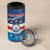 Custom Cape Verde Football 4 in 1 Can Cooler Tumbler Go Blue Sharks - Mascot Version - Wonder Print Shop