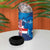 Custom Cape Verde Football 4 in 1 Can Cooler Tumbler Go Blue Sharks - Mascot Version - Wonder Print Shop