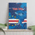 Custom Cape Verde Football Canvas Wall Art Go Blue Sharks - Mascot Version - Wonder Print Shop