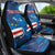 Custom Cape Verde Football Car Seat Cover Go Blue Sharks - Mascot Version - Wonder Print Shop