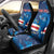 Custom Cape Verde Football Car Seat Cover Go Blue Sharks - Mascot Version - Wonder Print Shop