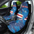 Custom Cape Verde Football Car Seat Cover Go Blue Sharks - Mascot Version - Wonder Print Shop