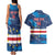 Custom Cape Verde Football Couples Matching Tank Maxi Dress and Hawaiian Shirt Go Blue Sharks - Mascot Version - Wonder Print Shop