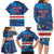 Custom Cape Verde Football Family Matching Long Sleeve Bodycon Dress and Hawaiian Shirt Go Blue Sharks - Mascot Version - Wonder Print Shop