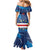 Custom Cape Verde Football Family Matching Mermaid Dress and Hawaiian Shirt Go Blue Sharks - Mascot Version - Wonder Print Shop