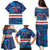 Custom Cape Verde Football Family Matching Puletasi and Hawaiian Shirt Go Blue Sharks - Mascot Version - Wonder Print Shop