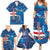 Custom Cape Verde Football Family Matching Summer Maxi Dress and Hawaiian Shirt Go Blue Sharks - Mascot Version - Wonder Print Shop