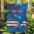 Custom Cape Verde Football Garden Flag Go Blue Sharks - Mascot Version - Wonder Print Shop