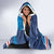 Custom Cape Verde Football Hooded Blanket Go Blue Sharks - Mascot Version