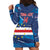 Custom Cape Verde Football Hoodie Dress Go Blue Sharks - Mascot Version