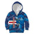 Custom Cape Verde Football Kid Hoodie Go Blue Sharks - Mascot Version - Wonder Print Shop