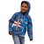 Custom Cape Verde Football Kid Hoodie Go Blue Sharks - Mascot Version - Wonder Print Shop