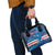 Custom Cape Verde Football Shoulder Handbag Go Blue Sharks - Mascot Version