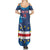 Custom Cape Verde Football Summer Maxi Dress Go Blue Sharks - Mascot Version - Wonder Print Shop