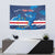 Custom Cape Verde Football Tapestry Go Blue Sharks - Mascot Version