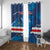 Custom Cape Verde Football Window Curtain Go Blue Sharks - Mascot Version - Wonder Print Shop