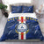 Custom Cape Verde Football Bedding Set Go Blue Sharks - Sporty Version - Wonder Print Shop