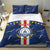 Custom Cape Verde Football Bedding Set Go Blue Sharks - Sporty Version - Wonder Print Shop