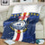 Custom Cape Verde Football Blanket Go Blue Sharks - Sporty Version