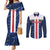 Custom Cape Verde Football Couples Matching Mermaid Dress and Long Sleeve Button Shirt Go Blue Sharks - Sporty Version