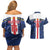 Custom Cape Verde Football Couples Matching Off Shoulder Short Dress and Hawaiian Shirt Go Blue Sharks - Sporty Version - Wonder Print Shop