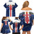 Custom Cape Verde Football Family Matching Off Shoulder Short Dress and Hawaiian Shirt Go Blue Sharks - Sporty Version - Wonder Print Shop