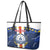 Custom Cape Verde Football Leather Tote Bag Go Blue Sharks - Sporty Version - Wonder Print Shop