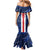 Custom Cape Verde Football Mermaid Dress Go Blue Sharks - Sporty Version - Wonder Print Shop