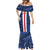 Custom Cape Verde Football Mermaid Dress Go Blue Sharks - Sporty Version - Wonder Print Shop