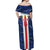 Custom Cape Verde Football Off Shoulder Maxi Dress Go Blue Sharks - Sporty Version - Wonder Print Shop