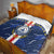 Custom Cape Verde Football Quilt Go Blue Sharks - Sporty Version - Wonder Print Shop