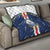 Custom Cape Verde Football Quilt Go Blue Sharks - Sporty Version - Wonder Print Shop