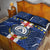 Custom Cape Verde Football Quilt Bed Set Go Blue Sharks - Sporty Version - Wonder Print Shop