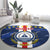 Custom Cape Verde Football Round Carpet Go Blue Sharks - Sporty Version