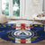 Custom Cape Verde Football Round Carpet Go Blue Sharks - Sporty Version